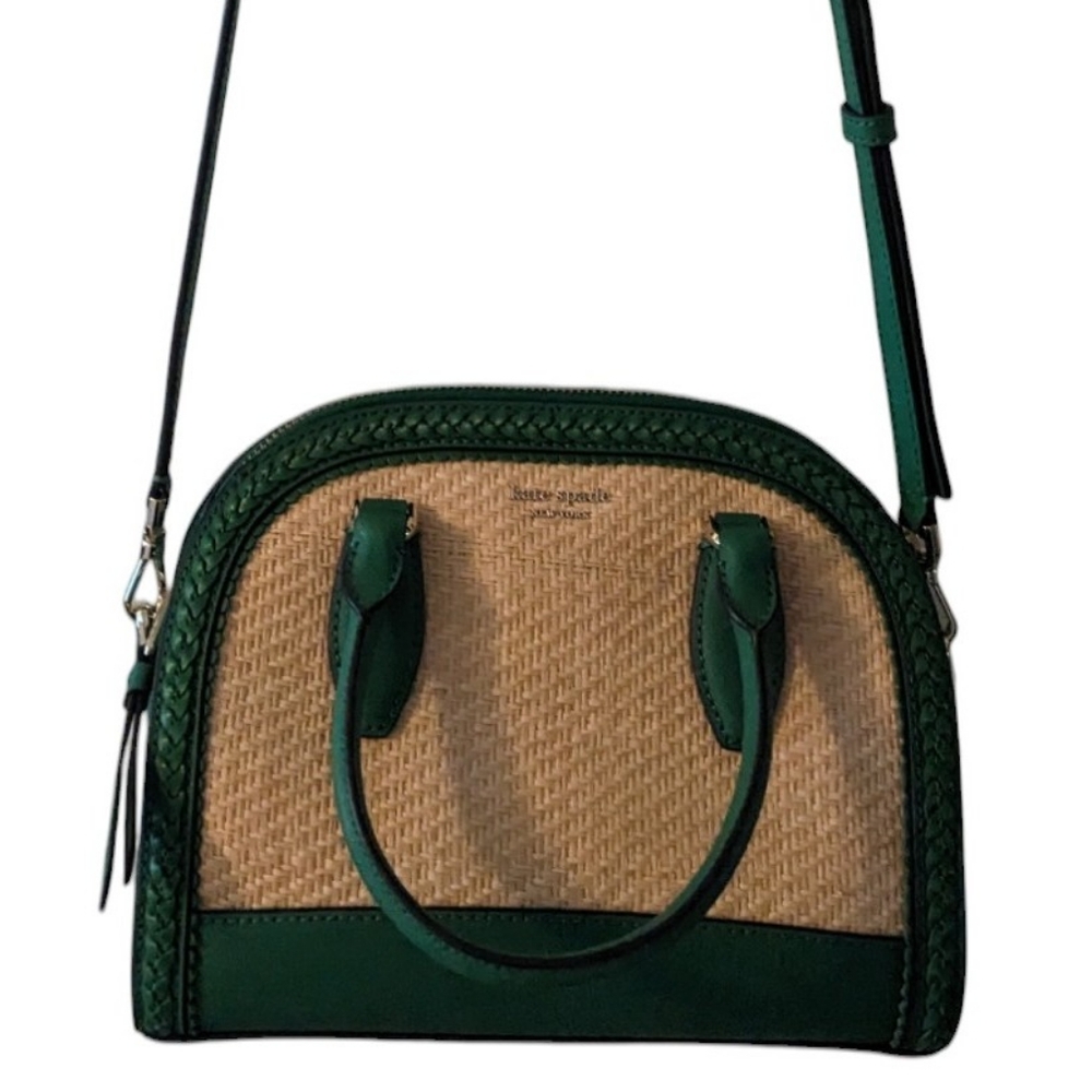 🔥🔥🔥KATE SPADE Raffia/Straw Crossbody Satchel NWOT